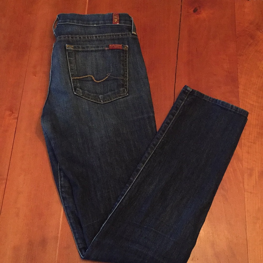 7 for all man kind straight leg jeans